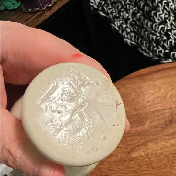 60s Vintage White and Blue mini Floral Vase - Picture 3 of 5